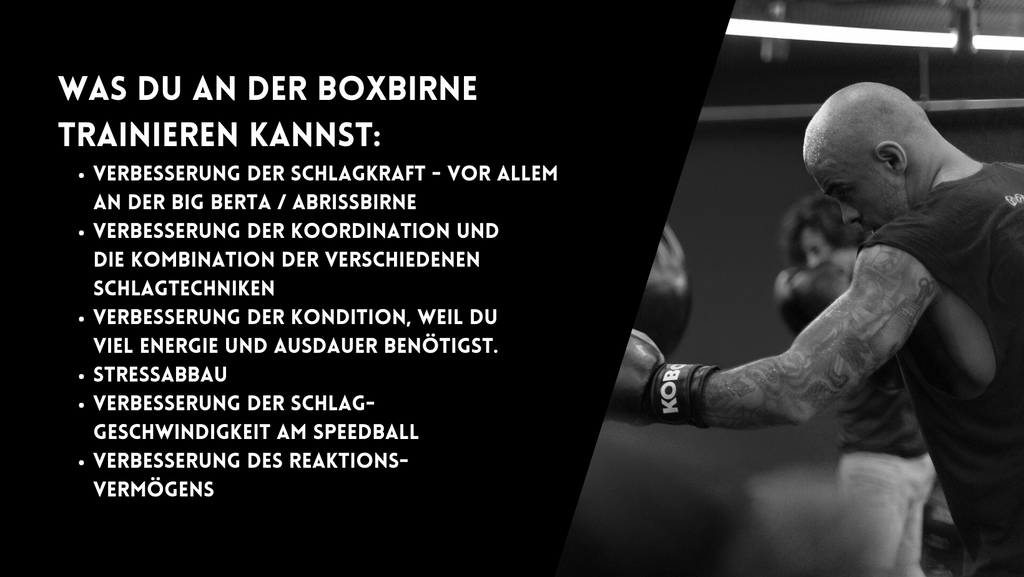 Vorteile vom Boxtraining an der Boxbirne