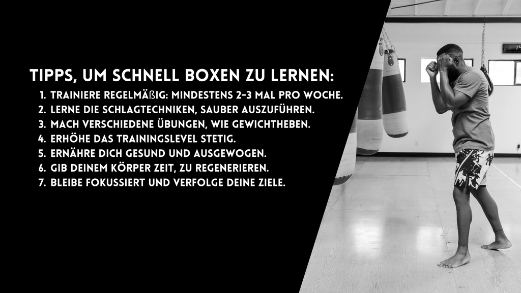 Tipps, um schnell Boxen zu lernen