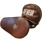 Gebogene Jab Pads (Echtleder) in Classic Brown – Bild 1