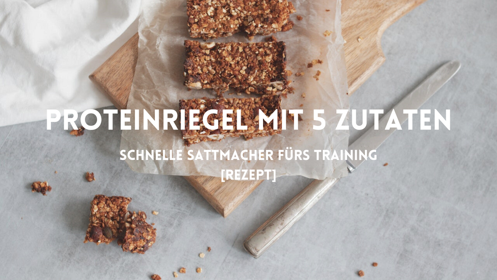 Müsliriegel mit Proteinpulver [Rezept]