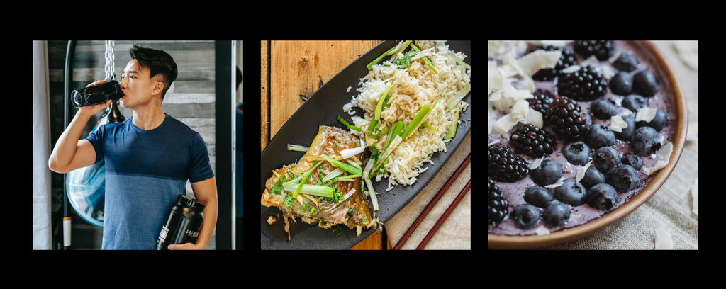 Viel trinken und gesund essen nach dem Boxtraining